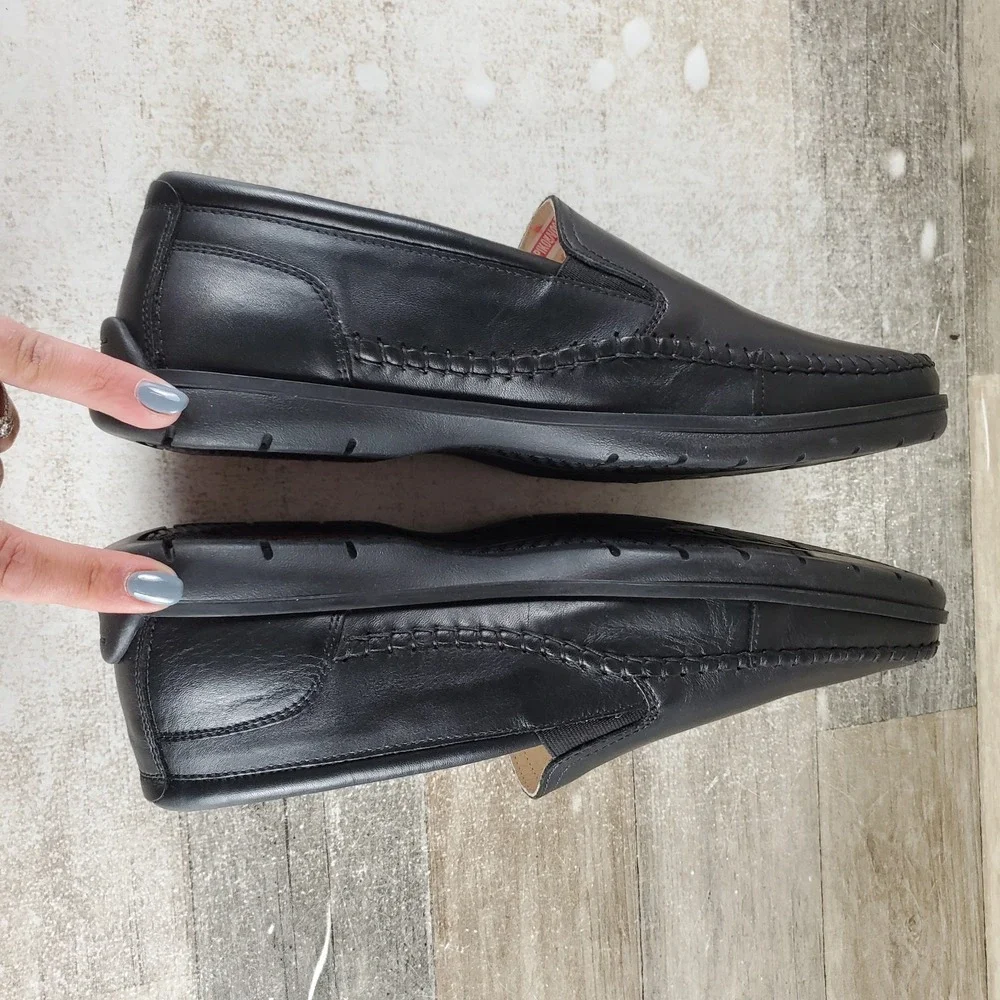 Pikolinos Marbella M9A-3111 Mens Loafers Sz 8 Black Leather Slip On Round Toe